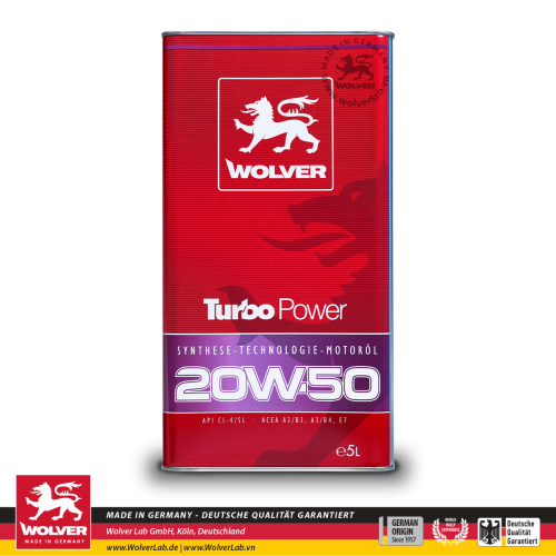 Wolver Turbo Power 20W-50 Ci-4 5L