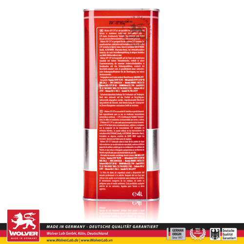 Nhớt hộp số Wolver ATF CVT 4L