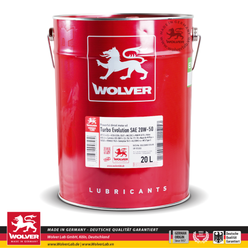 Wolver Turbo Evolution  20W-50 Ci-4 20L
